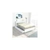 Le Quai Des Affaires Lit RIGA 160x200cm + Tête De Lit + 2 Tiroirs / Blanc -Talamo Magasin 0327 9 net z c80