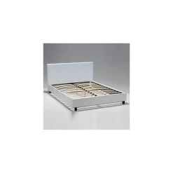 Marque Generique Lit ATLANTA 140x190 + 1 Sommier / Blanc -Talamo Magasin 0351 9 2 net z