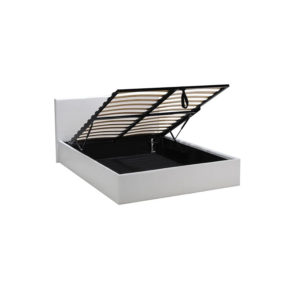 Marque Generique Lit Coffre BARCELONA 140x190 + 1 Sommier / Blanc 5 Marque Generique Lit Coffre BARCELONA 140x190 + 1 Sommier / Blanc – Image 3