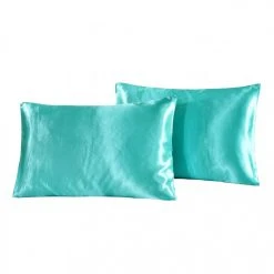 Marque Generique 1 Paire De Taies D'oreiller Soyeuses De Luxe Couleur Unie Taille Stand... -Talamo Magasin 1 paire de taies doreiller soyeuses de luxe couleur unie taille standard 20x26 lac bleu 9062359 23618553 1140x1140