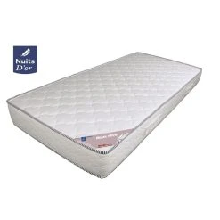 Nuits D'Or Matelas 120x200 Hauteur 18 Cm Mousse Haute Résilence HR 30 Kg/m3 - So...