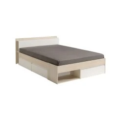 Tbs COMBO Lit Adulte Contemporain Décor Acacia - L 160 X L 200 Cm -Talamo Magasin 1530 l240 most c 3