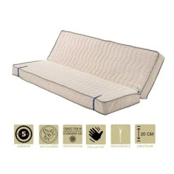 Provence Literie Matelas Très Ferme Pour Clic Clac 140x190 X 20 Cm - Dim Assise 70 Cm ...