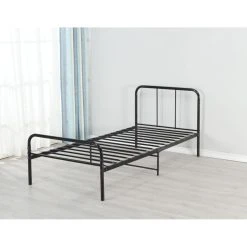 King Of Dreams Cadre De Lit Pour Matelas 160x200 Cm En Metal Moderne + Solide Sommier...