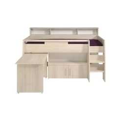 BUT Lit Combiné 90x200 Cm SWAN Avec Sommier Acacia Clair 11 BUT Lit Combiné 90x200 Cm SWAN Avec Sommier Acacia Clair -Talamo Magasin 2099 comb kurt ouv f