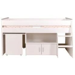 BUT Lit Combiné Avec Bureau 90x200 Cm LOAN Blanc -Talamo Magasin 2270 comb reverse ferm f sd