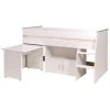 BUT Lit Combiné Avec Bureau 90x200 Cm LOAN Blanc -Talamo Magasin 2270 comb reverse ouv sd