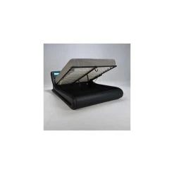 Marque Generique Lit Coffre SURF 140x190 LEDS Intégrées + 1 Sommier / Noir -Talamo Magasin 2751 16 2 net z c355