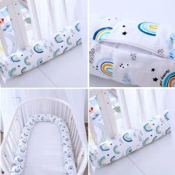 Marque Generique Oreiller De Literie En Coton Protecteur De Bébé De Lit De Bébé De ... -Talamo Magasin 53048917 14 image