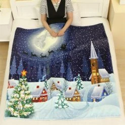 Marque Generique Couverture De Noël Double Molleton W / Xmas Impression Doux Chaud Can... 11 Marque Generique Couverture De Noël Double Molleton W / Xmas Impression Doux Chaud Can... -Talamo Magasin 64008262 15 image