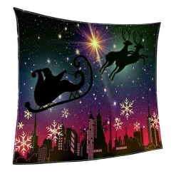 Marque Generique Couverture De Noël Double Molleton W / Xmas Impression Douce Chaude C... -Talamo Magasin 64008266 11 image