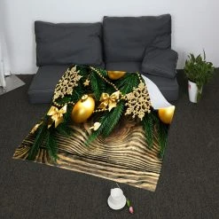 Marque Generique Couverture De Noël Double Molleton W / Xmas Impression Douce Chaude C... -Talamo Magasin 64008273 10 image