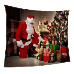 Marque Generique Couverture De Noël Double Molleton W / Xmas Impression Douce Chaude C... -Talamo Magasin 64008274 3 image