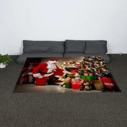 Marque Generique Couverture De Noël Double Molleton W / Xmas Impression Douce Chaude C... -Talamo Magasin 64008274 8 image