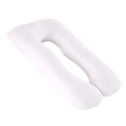 Marque Generique Taie D'oreiller De Grossesse En Forme De U Blanc -Talamo Magasin 72003837 3 image 3