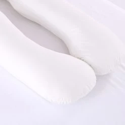 Marque Generique Taie D'oreiller De Grossesse En Forme De U Blanc -Talamo Magasin 72003837 4 image
