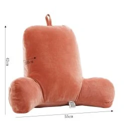 Marque Generique Grand Coussin De Lit Oreiller De Lecture Creux En Coton Avec Revêteme... -Talamo Magasin 72004064 2 image