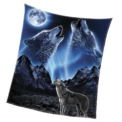 Marque Generique Impression Numérique Couverture De Flanelle Lit Moelleux Canapé Jete... -Talamo Magasin 72004101 5 image