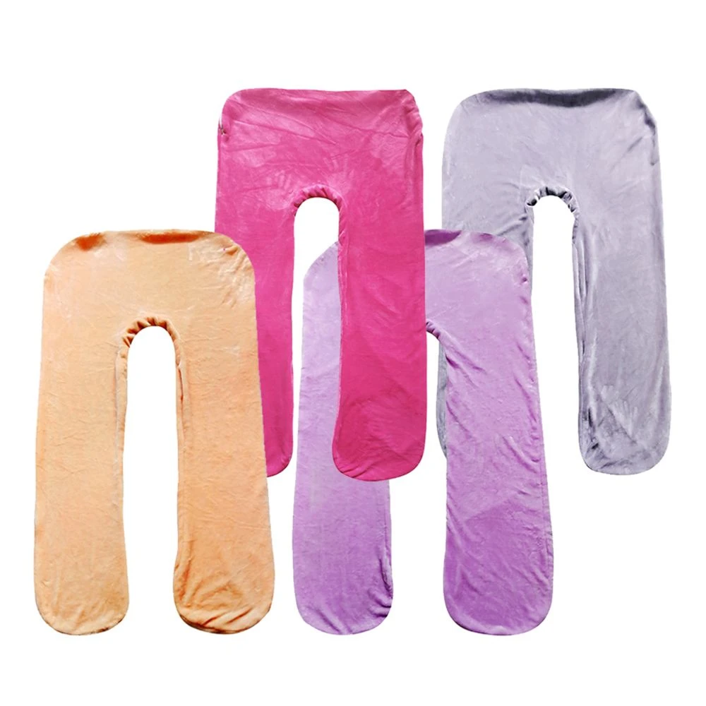 Marque Generique 2pcs Housse Amovible Pour Oreillers De Grossesse En Forme De U Gris 5 Marque Generique 2pcs Housse Amovible Pour Oreillers De Grossesse En Forme De U Gris – Image 3