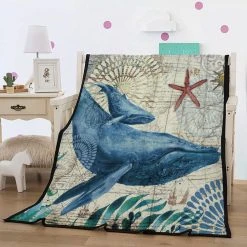 Marque Generique Beaux Animaux De Mer Tapis De Couverture Souple épaissir Peluche Coue... -Talamo Magasin 72022721 6 image