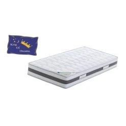 King Of Dreams Matelas 200x200 Mémoire De Forme + 23 CM + Poli Lattex Indéformable ...