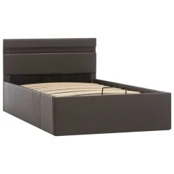 VidaXL Cadre De Lit à Rangement Avec LED Gris Similicuir 90x200 Cm 10 VidaXL Cadre De Lit à Rangement Avec LED Gris Similicuir 90x200 Cm -Talamo Magasin 8719883748221 g en hd 3