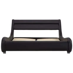 VidaXL Cadre De Lit Avec LED Noir Similicuir 160 X 200 Cm -Talamo Magasin 8719883749990 g en hd 3