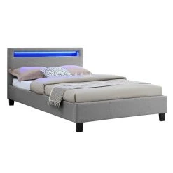 IDIMEX Lit Simple Pour Adulte MARISELA Avec Sommier 120x190 Cm 1 Place Et Dem...