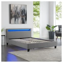 IDIMEX Lit Double Pour Adulte RIOJA Avec Sommier 140x190 Cm 2 Places 2 Person... -Talamo Magasin 94934 2