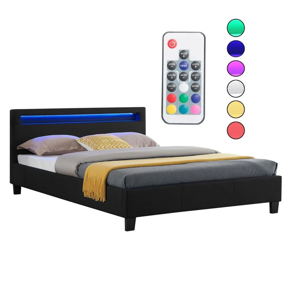 IDIMEX Lit Double Pour Adulte RIOJA Avec Sommier 140x190 Cm 2 Places 2 Person... 5 IDIMEX Lit Double Pour Adulte RIOJA Avec Sommier 140x190 Cm 2 Places 2 Person... – Image 3