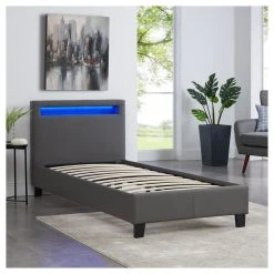 IDIMEX Lit Simple Pour Adulte Ou Enfant LUCENO Avec Sommier 90x190 Cm 1 Place... 7 IDIMEX Lit Simple Pour Adulte Ou Enfant LUCENO Avec Sommier 90x190 Cm 1 Place... -Talamo Magasin 94954 2