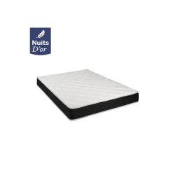 Nuits D'Or Matelas 70X190 Latex 80 Kg/m3 + Aertech 35 Kg/m3 - Hauteur 20 CM - Acc...