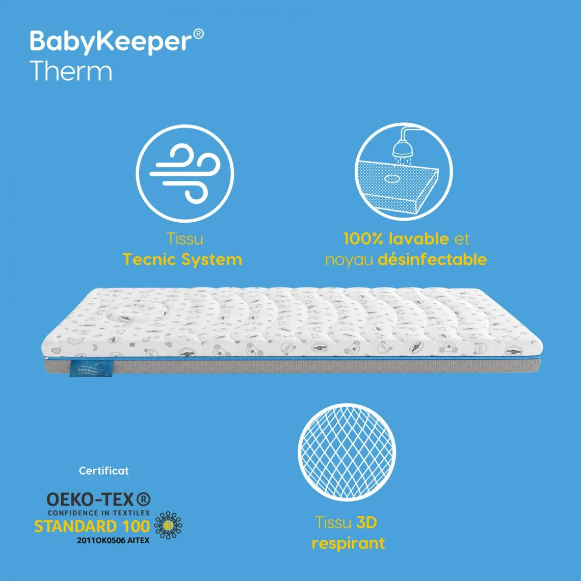 Imperial Relax BabyKeeper® | Matelas Bébé Pour Berceau Therm | Prévient La Mort S... 4 Imperial Relax BabyKeeper® | Matelas Bébé Pour Berceau Therm | Prévient La Mort S... – Image 2