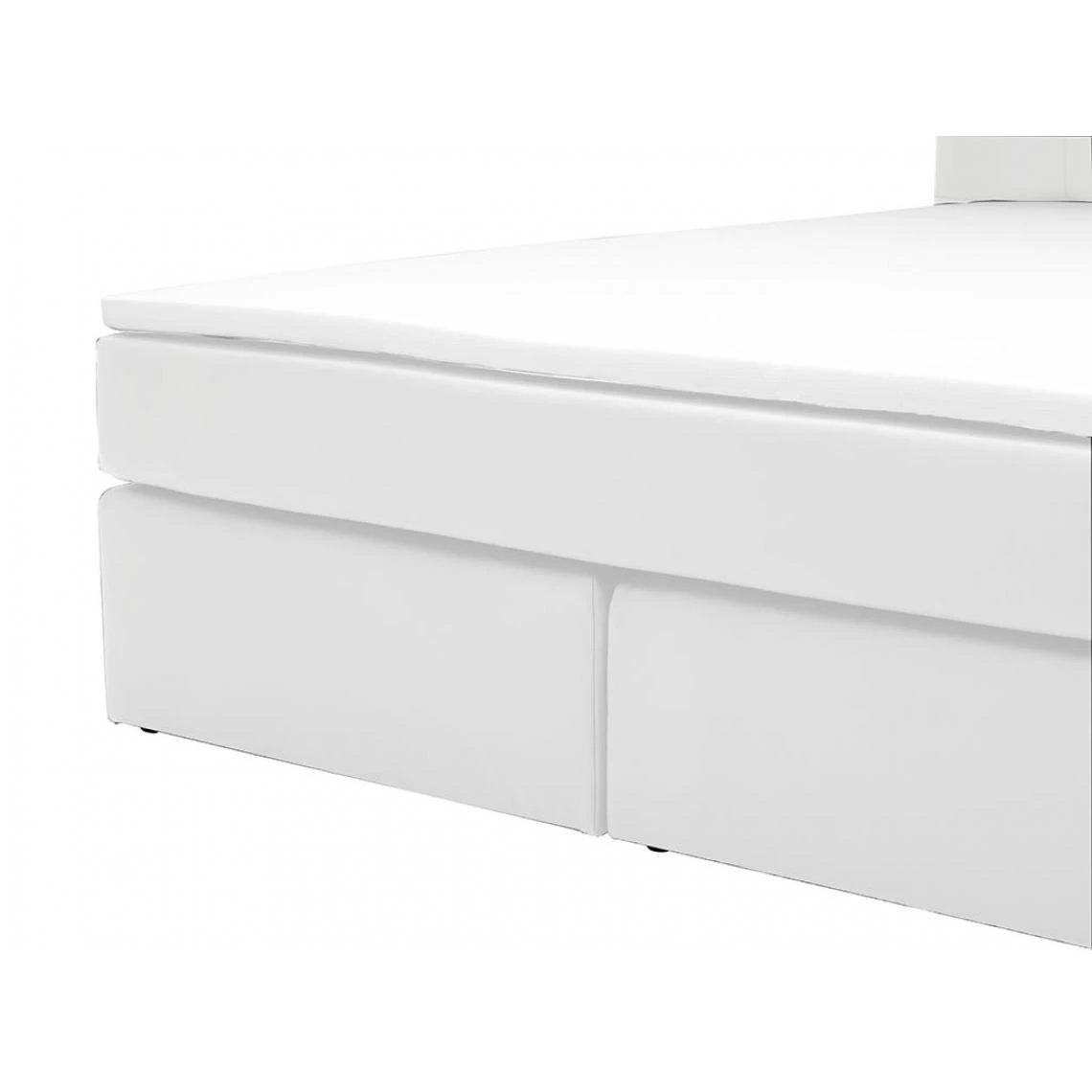 Vente-unique Ensemble Boxspring Complet Tête De Lit Avec Leds + Sommiers + Matelas... 4 Vente-unique Ensemble Boxspring Complet Tête De Lit Avec Leds + Sommiers + Matelas... – Image 2