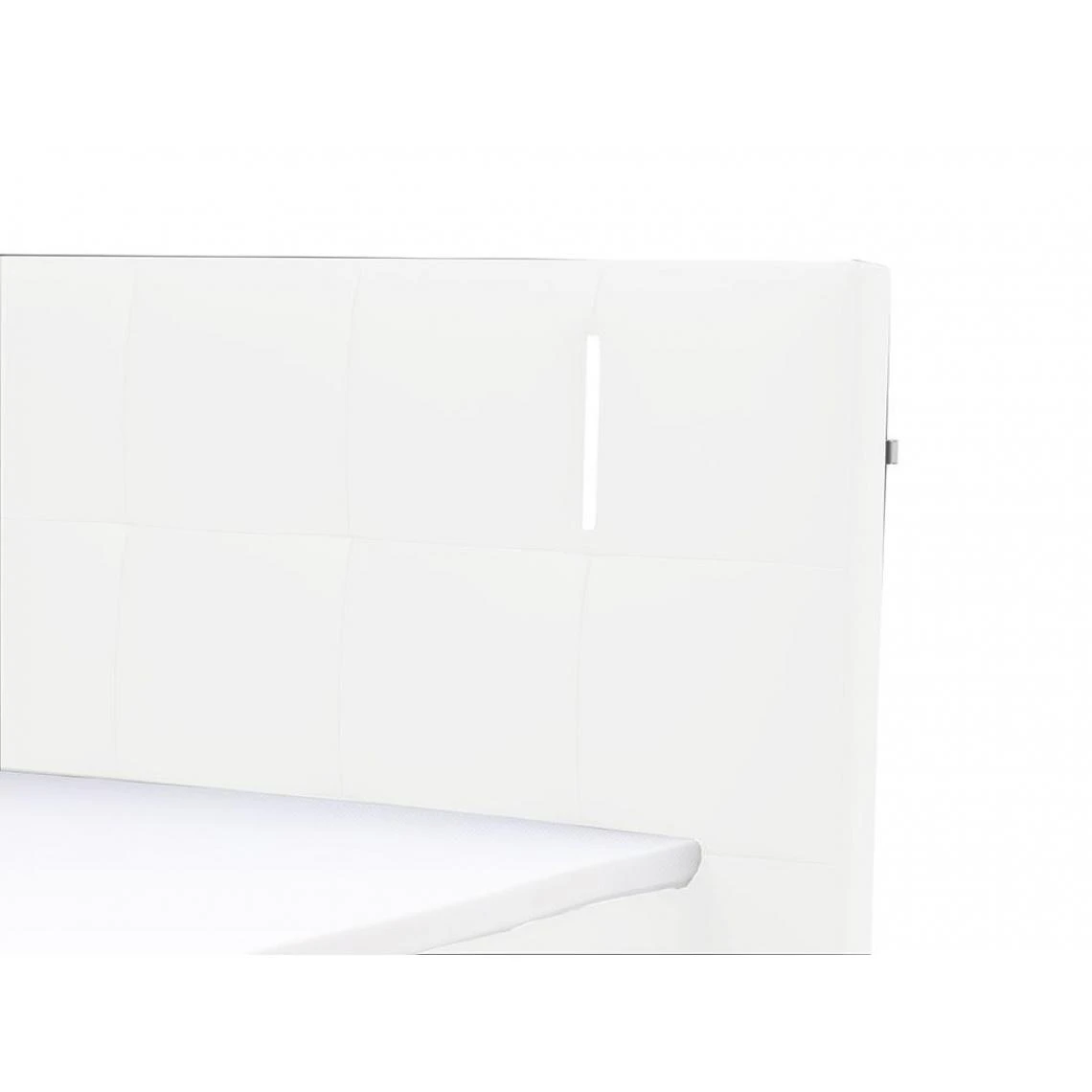 Vente-unique Ensemble Boxspring Complet Tête De Lit Avec Leds + Sommiers + Matelas... 6 Vente-unique Ensemble Boxspring Complet Tête De Lit Avec Leds + Sommiers + Matelas... – Image 4