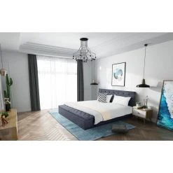 Fournier Decoration Boxy Lit Lin Gris Souris 140x190 Cm 2 Coffres De Rangement -Talamo Magasin boxy lit lin gris souris 140x190 cm 2 coffres de rangement 8552145 21742211 1140x1140