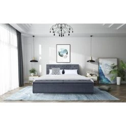 Fournier Decoration Boxy Lit Lin Gris Souris 180x200 Cm 2 Coffres De Rangement -Talamo Magasin boxy lit lin gris souris 180x200 cm 2 coffres de rangement 8552149 21742229 1140x1140