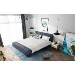 Fournier Decoration Boxy Lit Lin Gris Souris 180x200 Cm 2 Coffres De Rangement -Talamo Magasin boxy lit lin gris souris 180x200 cm 2 coffres de rangement 8552149 21742231 1140x1140