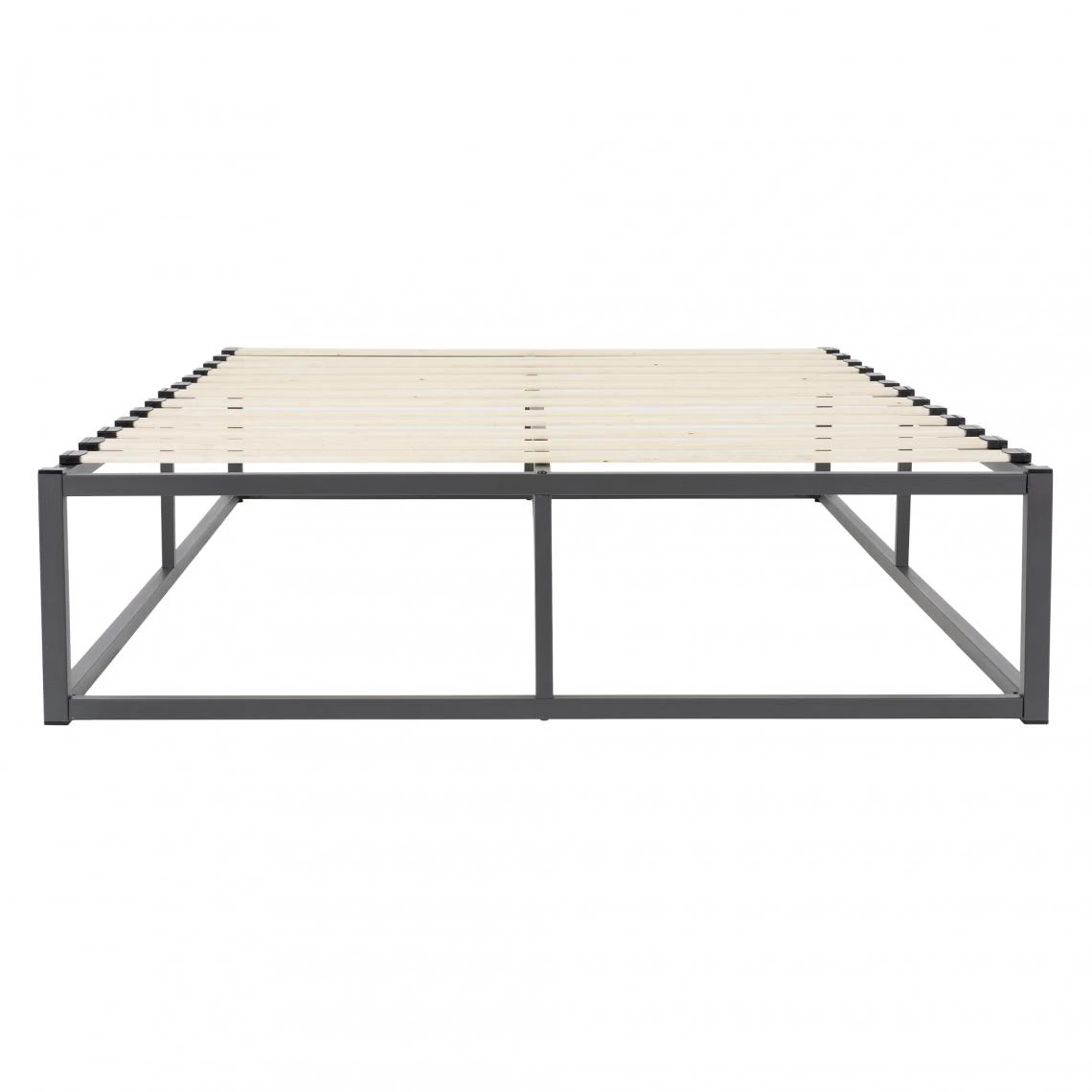 Ml-design Cadre De Lit En Acier Sommier à Lattes Anthracite Chambre à Coucher ... 4 Ml-design Cadre De Lit En Acier Sommier à Lattes Anthracite Chambre à Coucher ... – Image 2