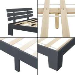 Decoshop26 Cadre De Lit Pour Adultes Avec Sommier à Lattes En Bois De Pin Gris F... 11 Decoshop26 Cadre De Lit Pour Adultes Avec Sommier à Lattes En Bois De Pin Gris F... -Talamo Magasin cadre de lit pour adultes avec sommier a lattes en bois de pin gris fonce 140 x 200 cm 030004748 10579010 27493526 1140x1140