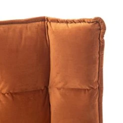 Tousmesmeubles Cadre + Tête De Lit 160*200 Cm Tissu Terracotta - ALBORG -Talamo Magasin cadre tete de lit 160200 cm tissu terracotta alborg 12259358 32616184 1140x1140