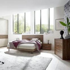 Tousmesmeubles Cadre + Tête De Lit 180*200 Cm Noyer Foncé - ANIECE 8 Tousmesmeubles Cadre + Tête De Lit 180*200 Cm Noyer Foncé - ANIECE -Talamo Magasin cadre tete de lit 180200 cm noyer fonce aniece 12259514 32616854 1140x1140