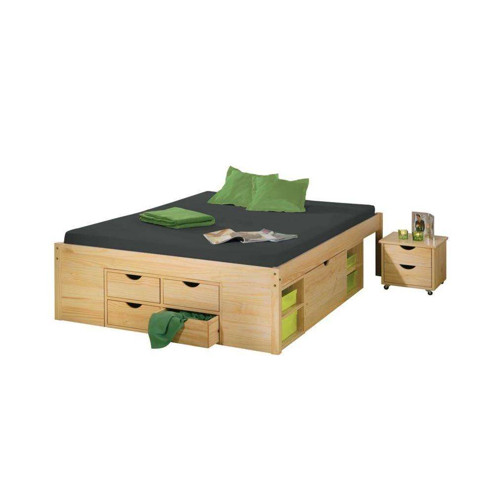 Altobuy Cali - Lit 180x200 Cm Multi-rangement 3 Altobuy Cali - Lit 180x200 Cm Multi-rangement