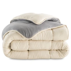 Idmarket Couette 200x200 CM ZOE Polaire Biface Gris Et Crème 400 Gr 7 Idmarket Couette 200x200 CM ZOE Polaire Biface Gris Et Crème 400 Gr -Talamo Magasin couette 200x200 cm zoe polaire biface gris et creme 400 gr 13421062 36703072 72 1140x1140