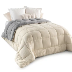 Idmarket Couette 200x200 CM ZOE Polaire Biface Gris Et Crème 400 Gr 9 Idmarket Couette 200x200 CM ZOE Polaire Biface Gris Et Crème 400 Gr -Talamo Magasin couette 200x200 cm zoe polaire biface gris et creme 400 gr 13421062 36703076 76 1140x1140