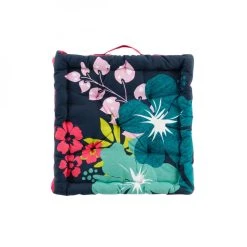 Douceur D'Intérieur Coussin De Sol Coton Imprimé/Uni HAWAI 45 X 45 Cm