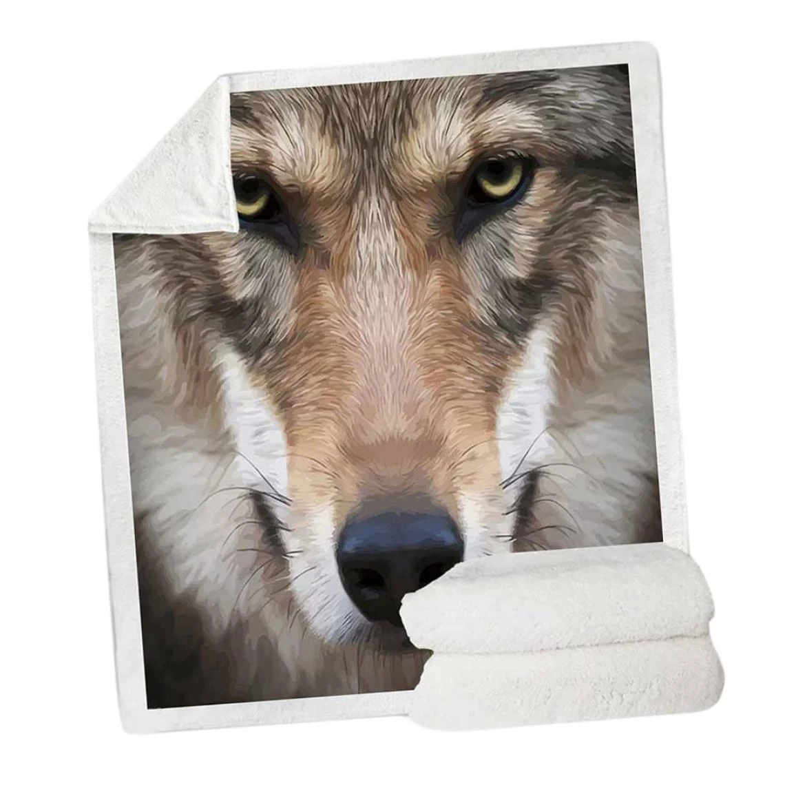 Marque Generique Couverture En Laine Douce Et Chaude Pour Canapé-lit 50 X 60 '' Wolf-B 4 Marque Generique Couverture En Laine Douce Et Chaude Pour Canapé-lit 50 X 60 '' Wolf-B – Image 2