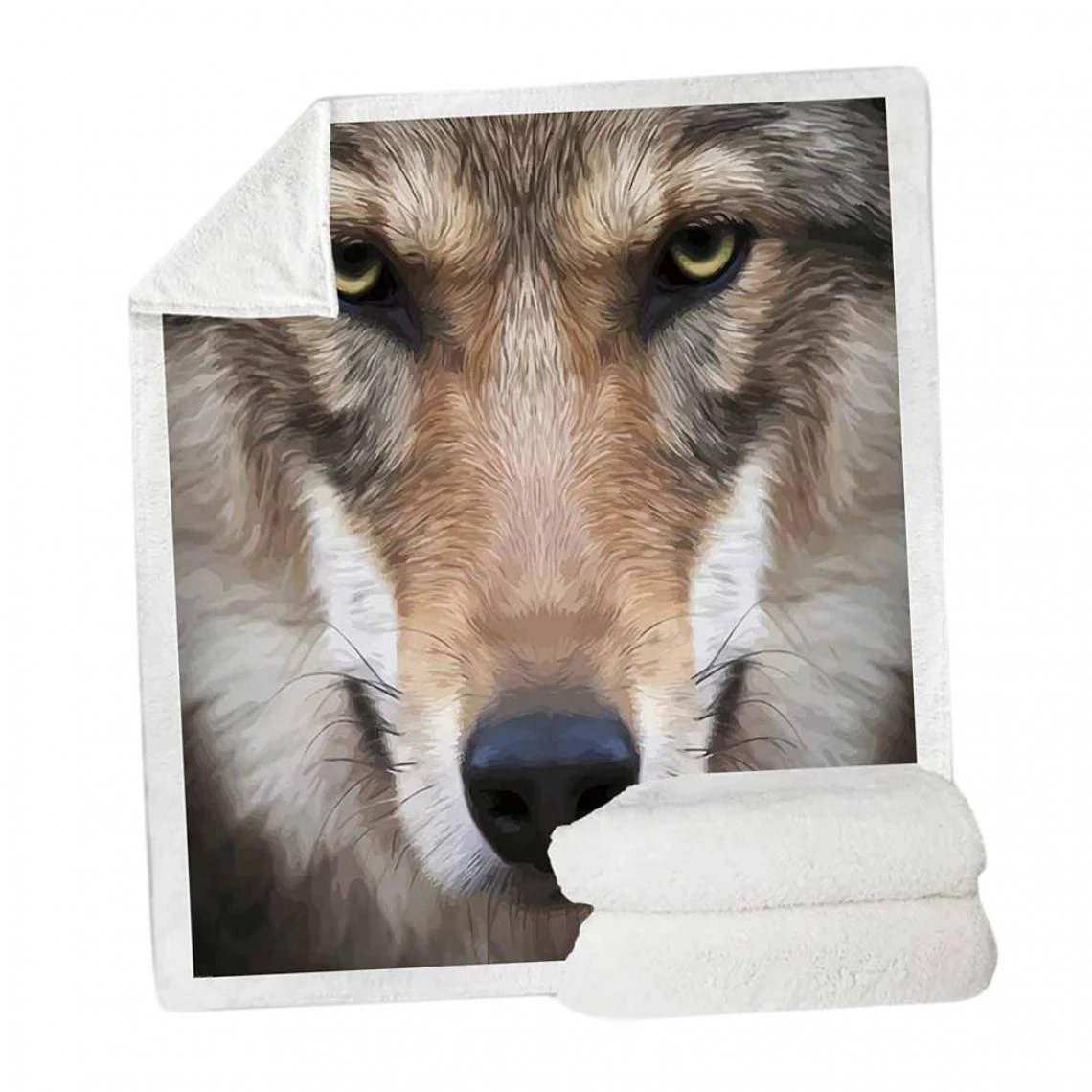 Marque Generique Couverture En Laine Douce Et Chaude Pour Canapé-lit 50 X 60 '' Wolf-B 5 Marque Generique Couverture En Laine Douce Et Chaude Pour Canapé-lit 50 X 60 '' Wolf-B – Image 3