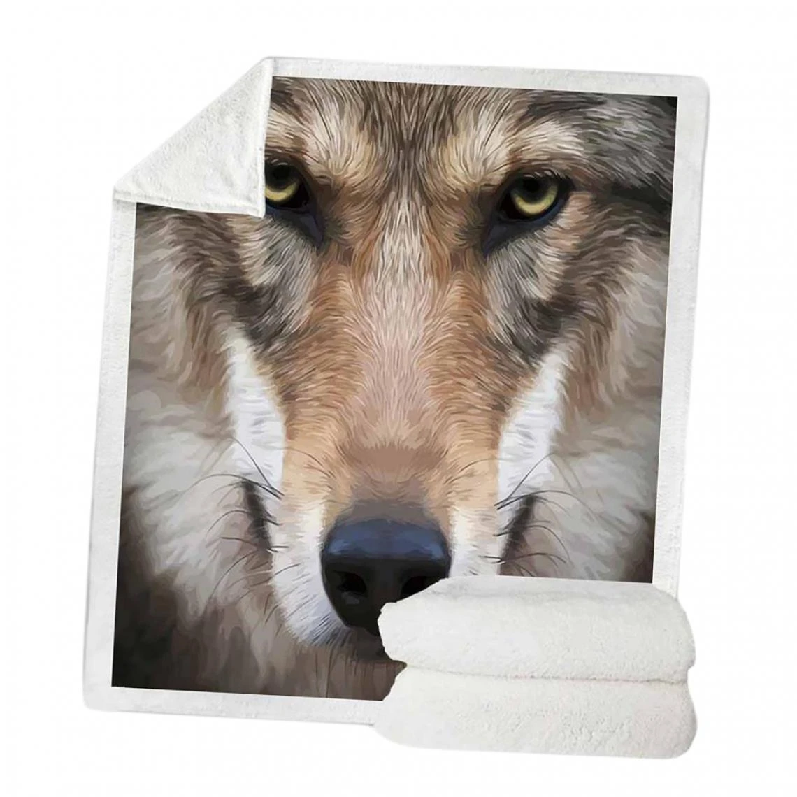 Marque Generique Couverture En Laine Douce Et Chaude Pour Canapé-lit 50 X 60 '' Wolf-B 6 Marque Generique Couverture En Laine Douce Et Chaude Pour Canapé-lit 50 X 60 '' Wolf-B – Image 4