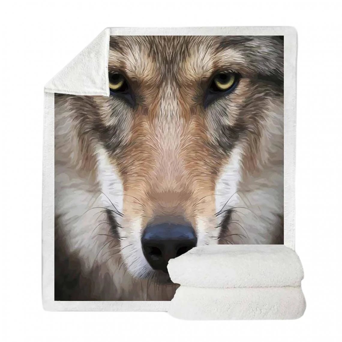 Marque Generique Couverture En Laine Douce Et Chaude Pour Canapé-lit 50 X 60 '' Wolf-B 7 Marque Generique Couverture En Laine Douce Et Chaude Pour Canapé-lit 50 X 60 '' Wolf-B – Image 5